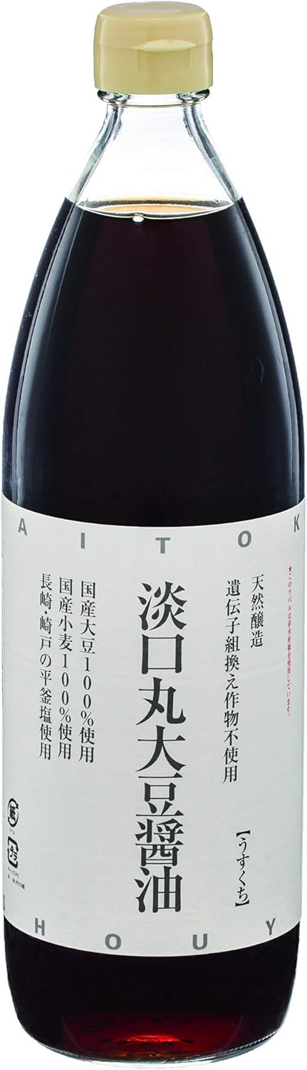 大徳醤油 淡口丸大豆醤油 900ml