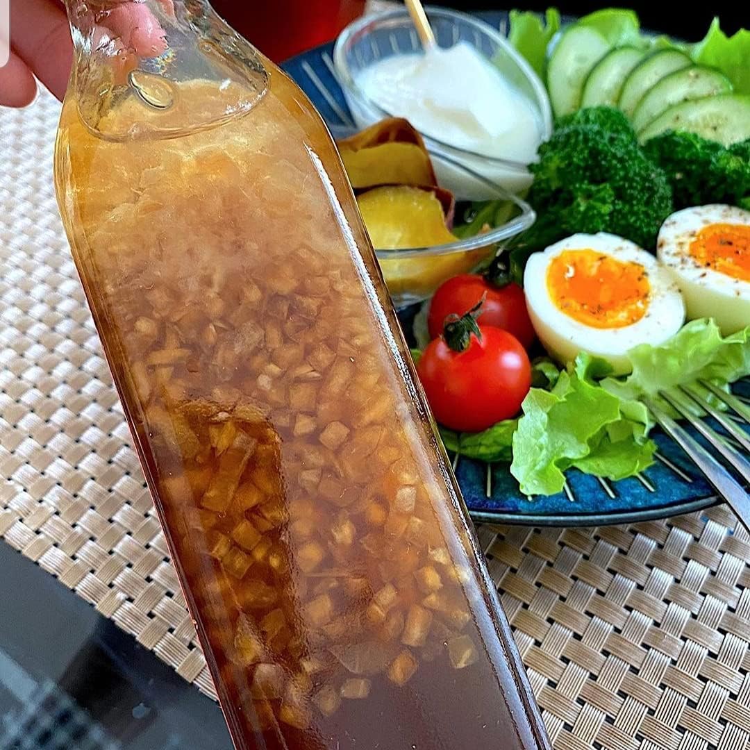 【シャキシャキ生玉ねぎ入り】島村兄弟 黒酢玉ねぎドレッシング (300ml) 淡路島玉ねぎ 無添加