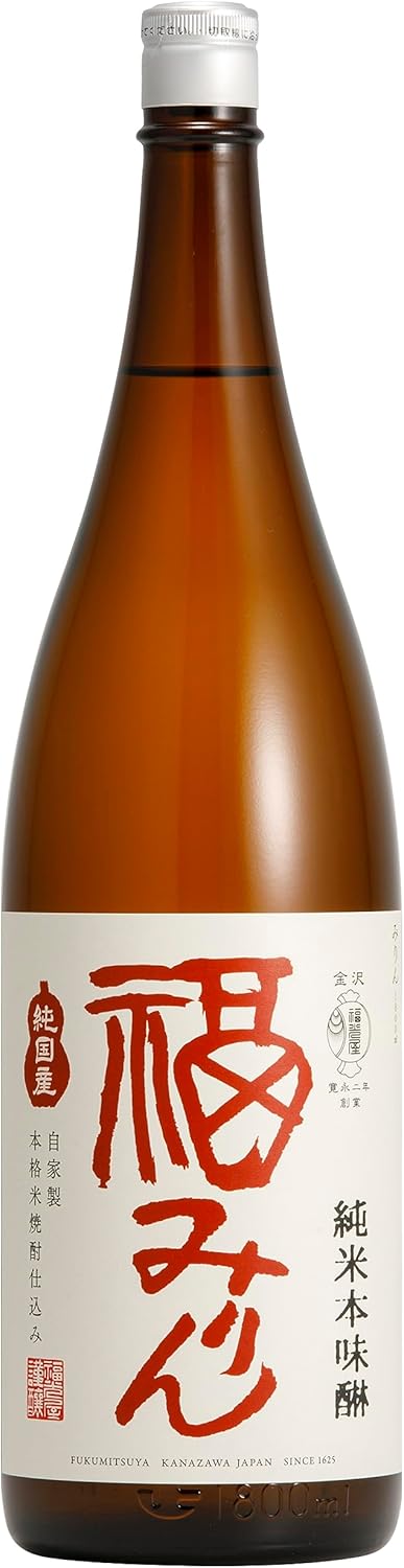 伝統製法 純米本味醂 福みりん 福光屋 (1.8L, 1年熟成)