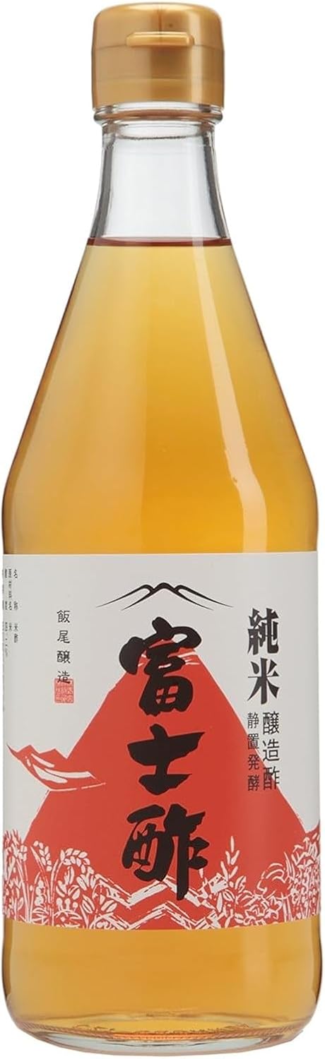 飯尾醸造 純米富士酢 500ml 国産米100％使用 天然醸造 無添加 調味料 お酢 富士酢 純米酢 酢料理 酢ドリンク 健康酢 ダイエット 調理用 酢 日本製